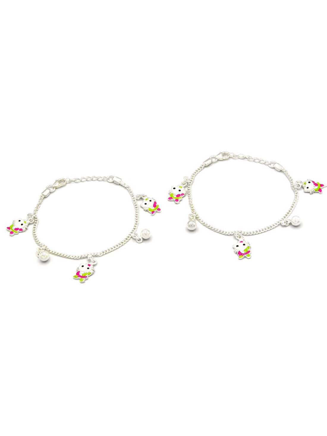 Sterling Silver 2 PC Bracelet - Roop Darshan