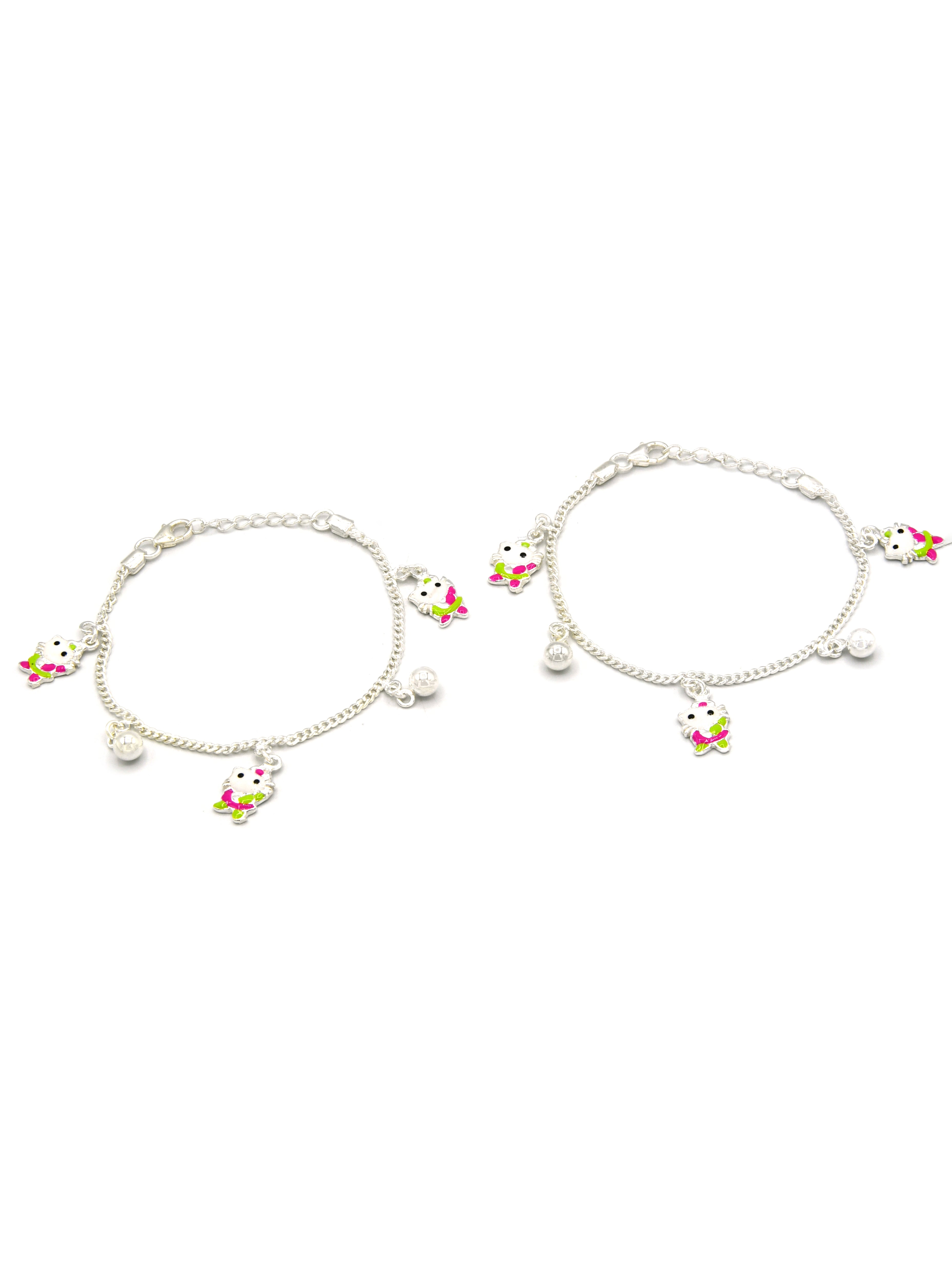 Sterling Silver 2 PC Bracelet - Roop Darshan