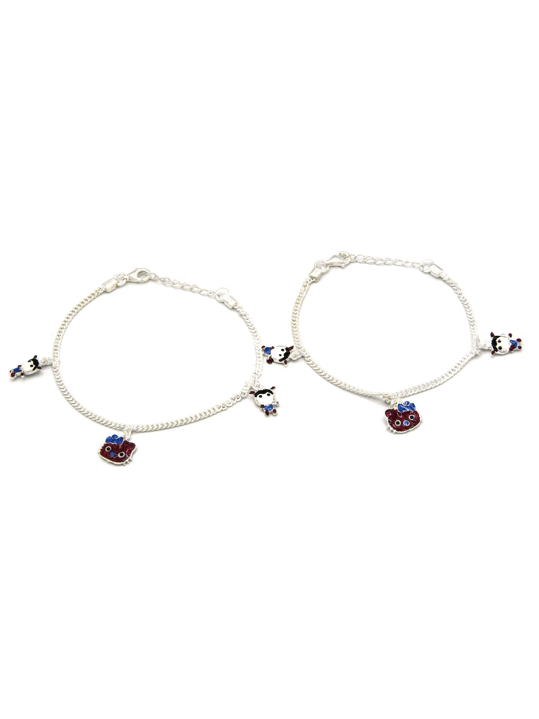 Sterling Silver 2 PC Bracelet - Roop Darshan