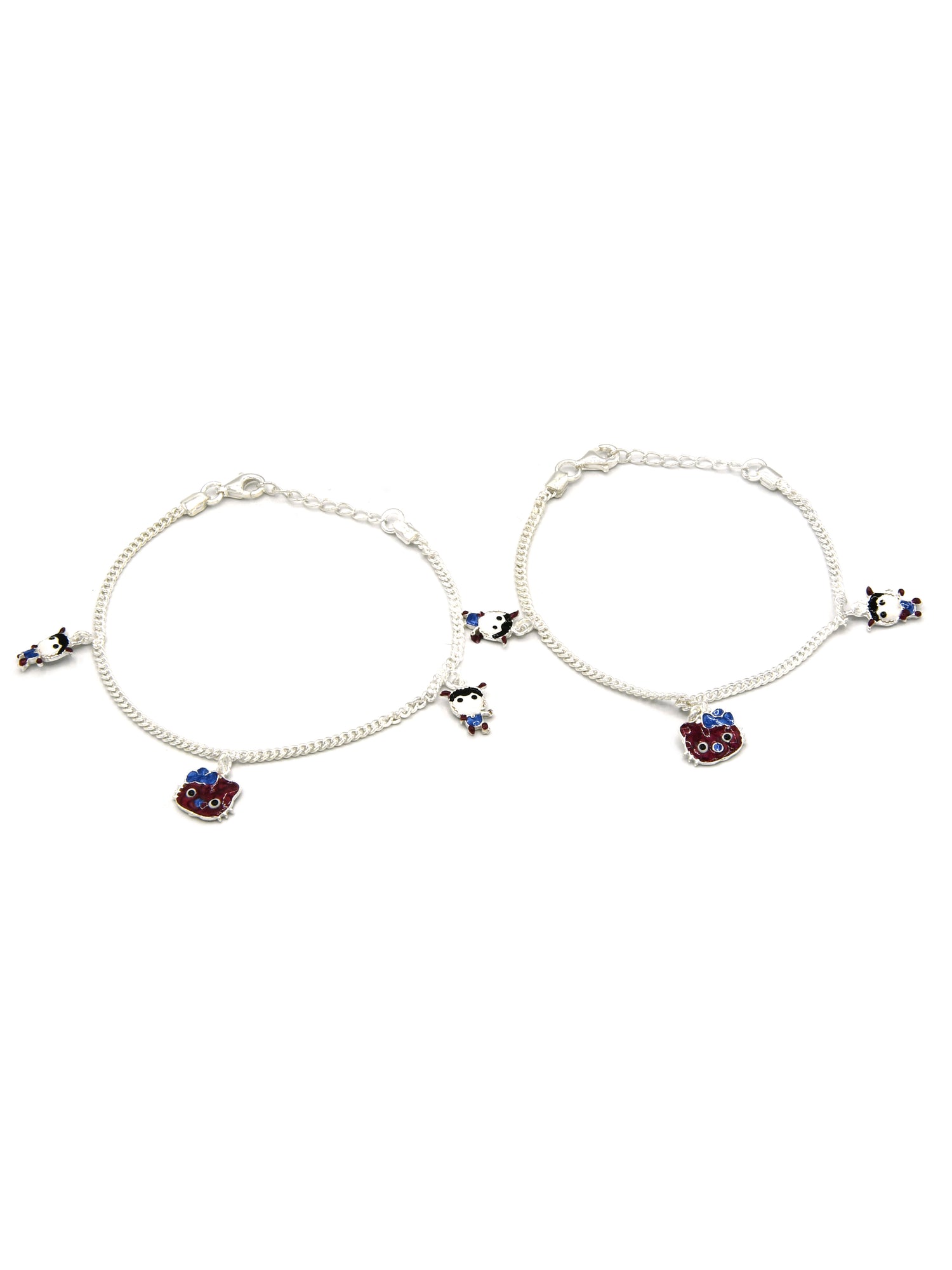 Sterling Silver 2 PC Bracelet - Roop Darshan