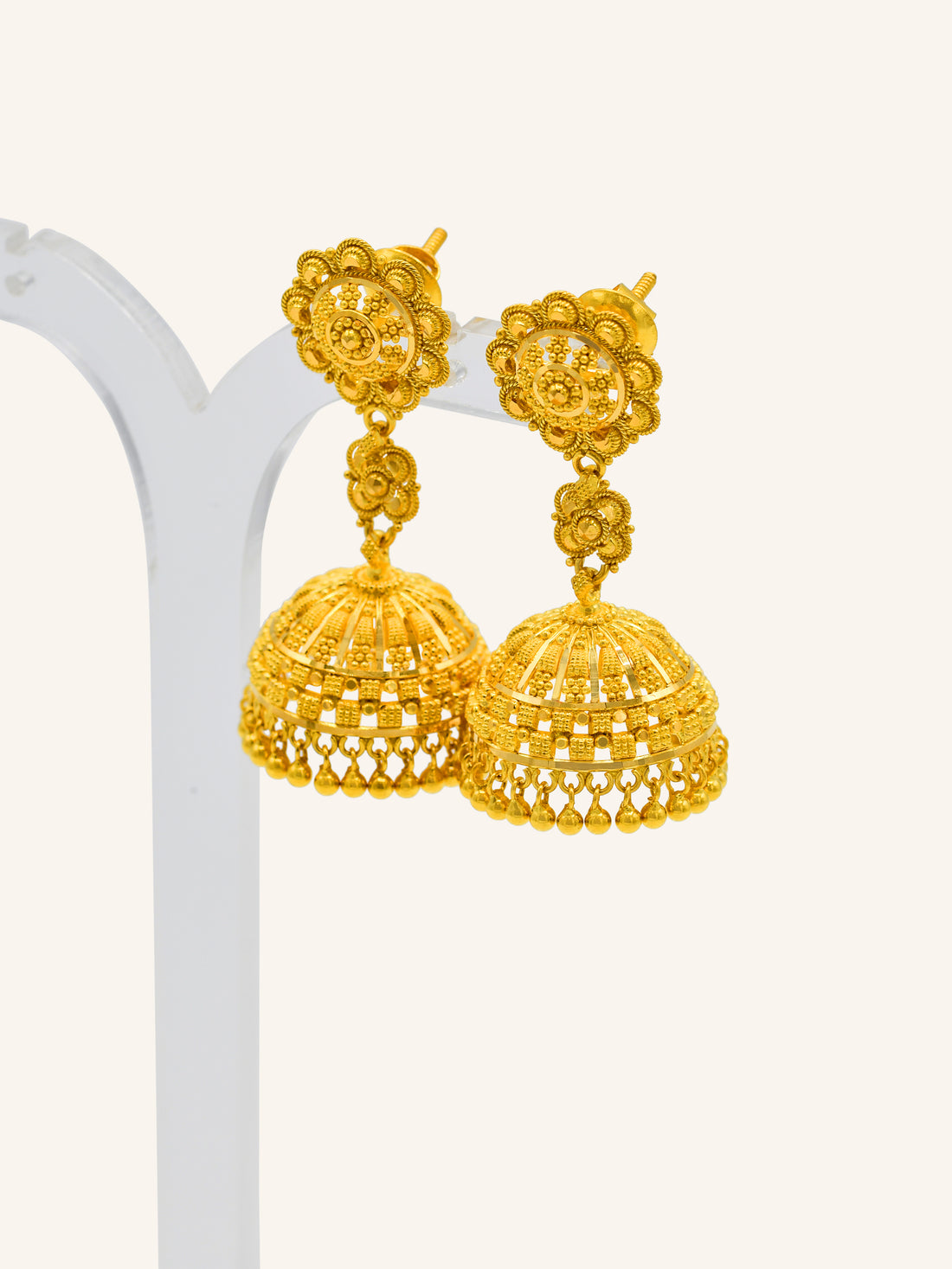 22ct Gold Jhumki Earrings
