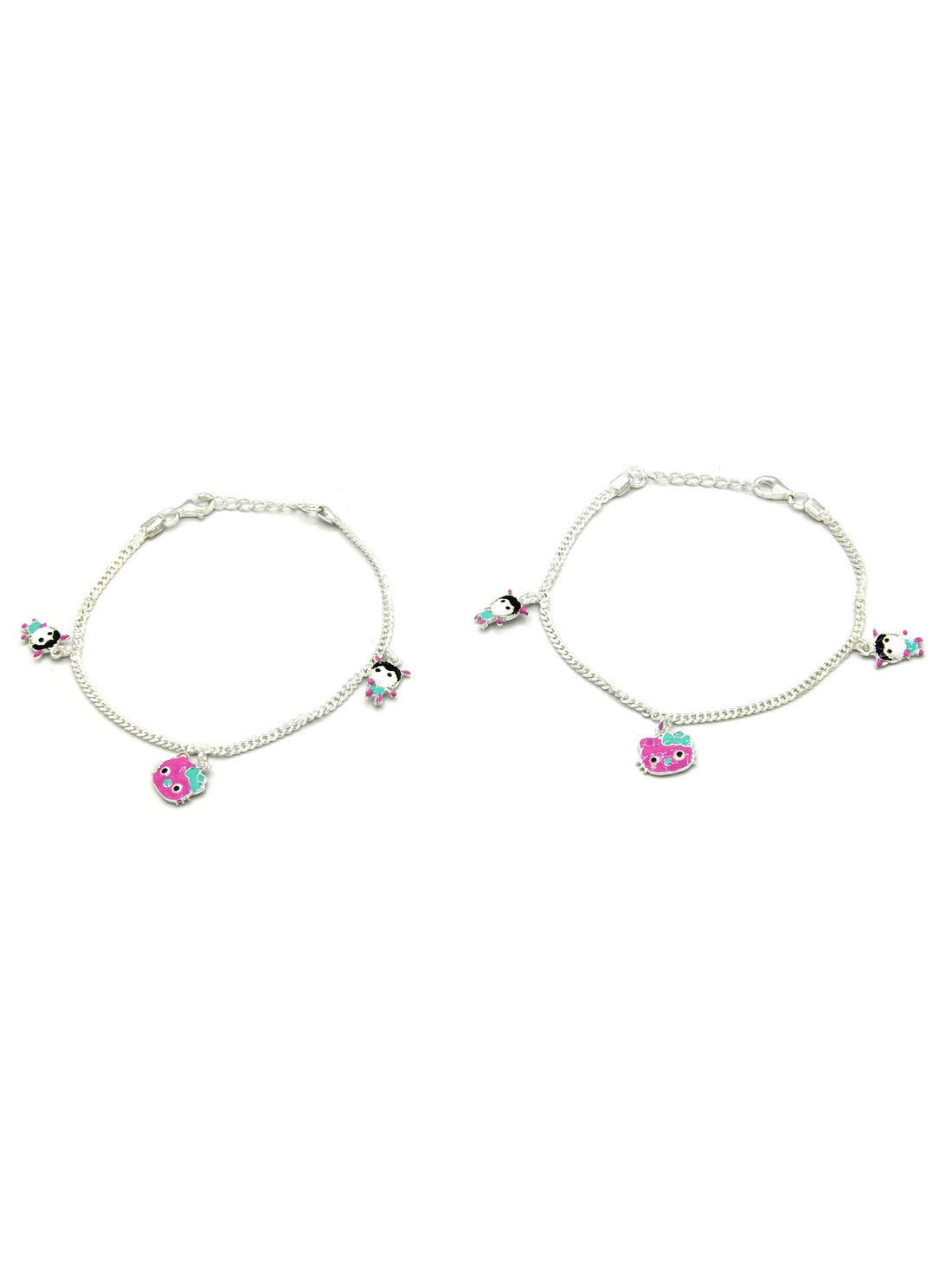 Sterling Silver 2 PC Bracelet - Roop Darshan