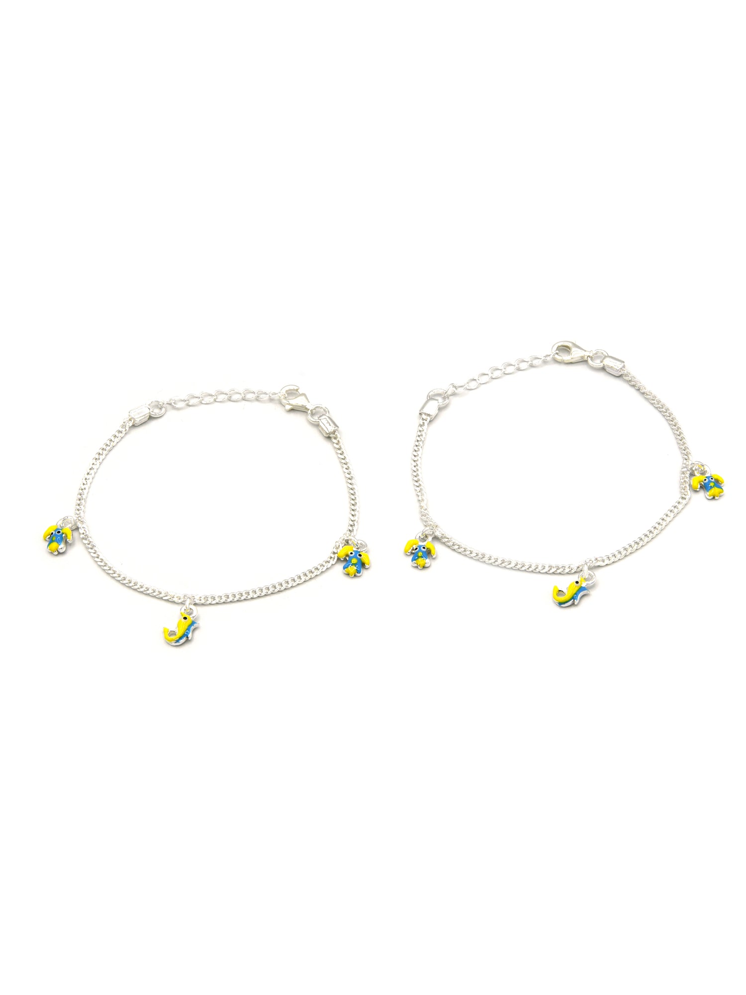 Sterling Silver 2 PC Bracelet - Roop Darshan