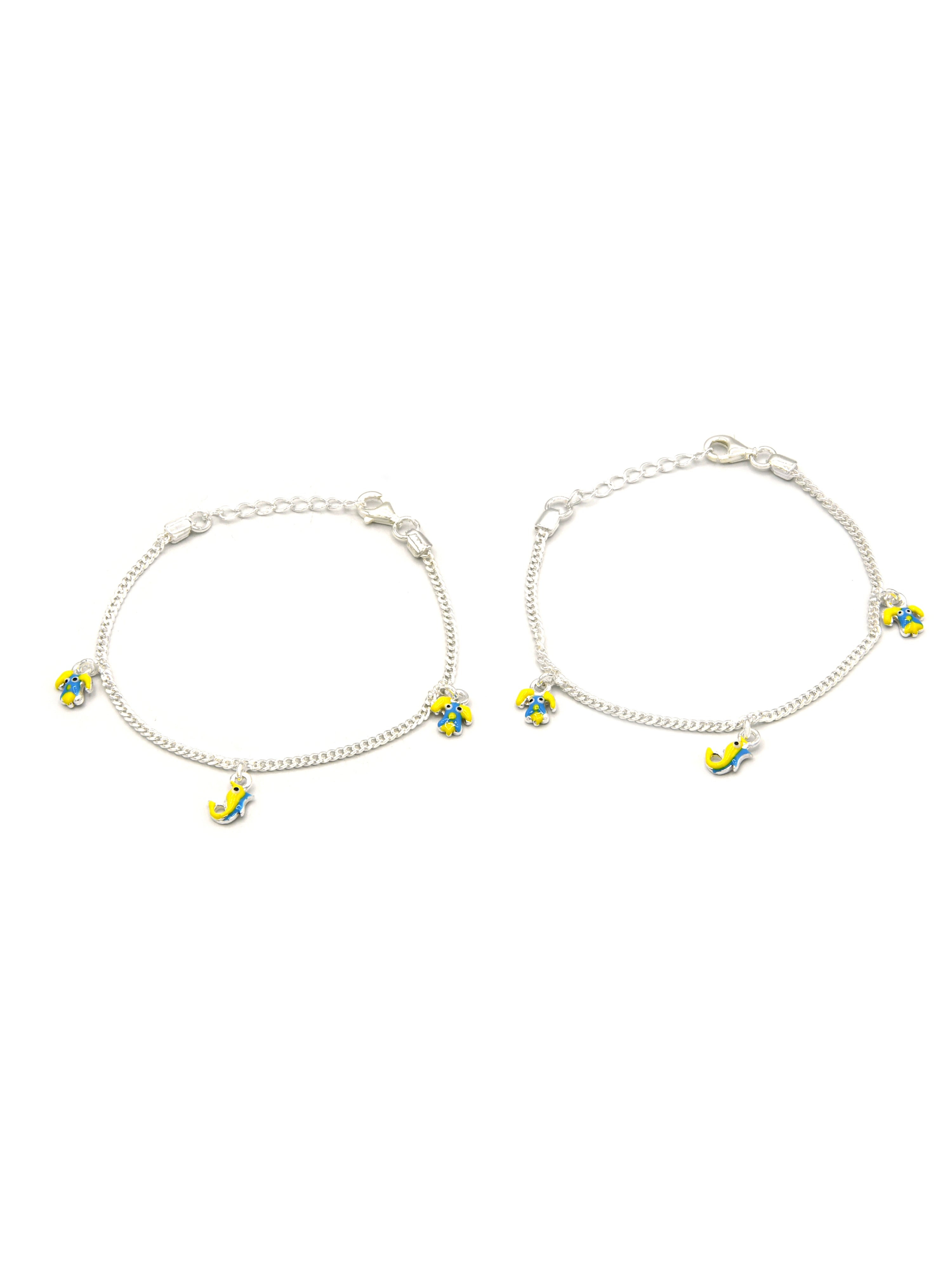 Sterling Silver 2 PC Bracelet - Roop Darshan