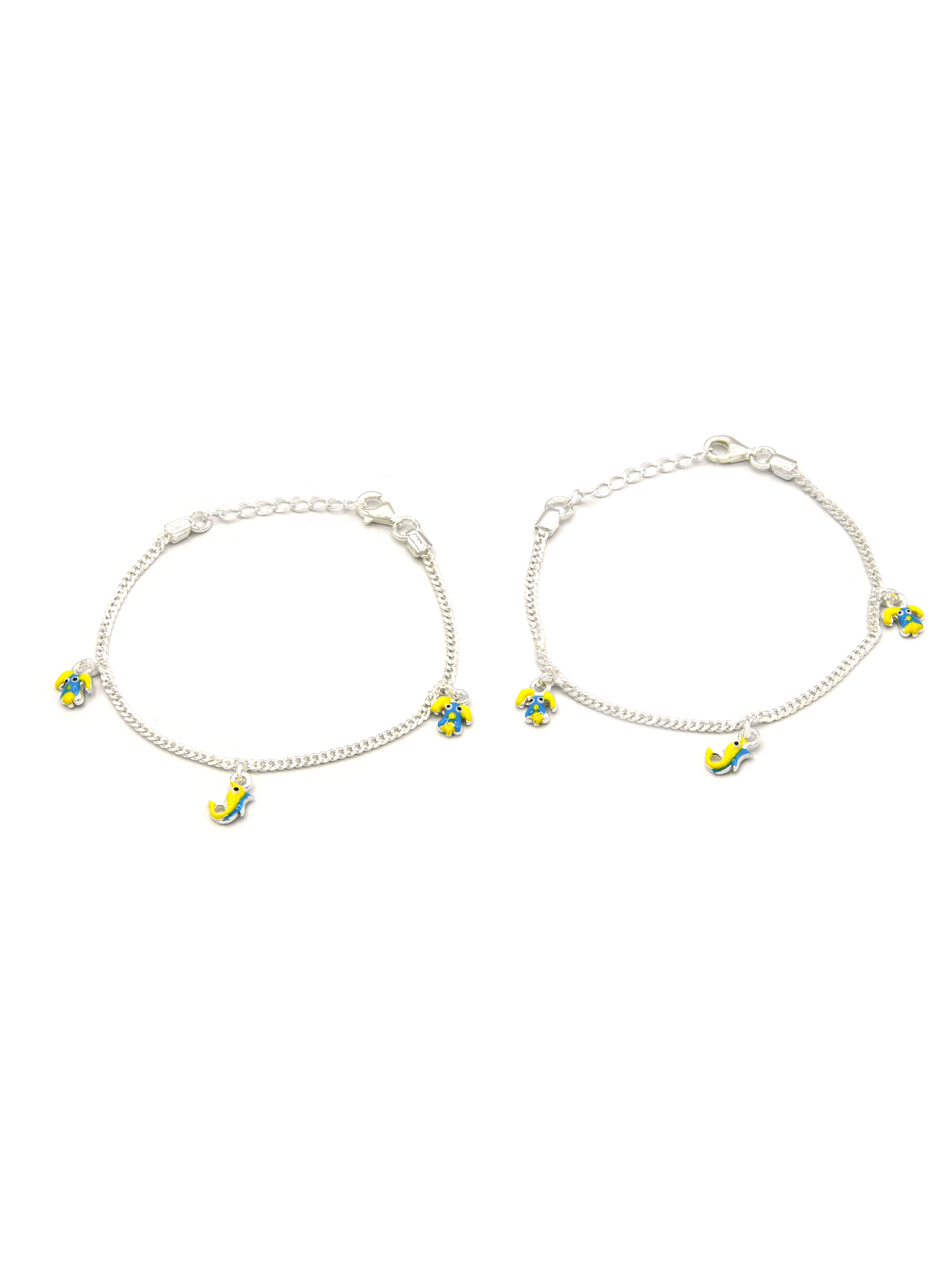 Sterling Silver 2 PC Bracelet - Roop Darshan