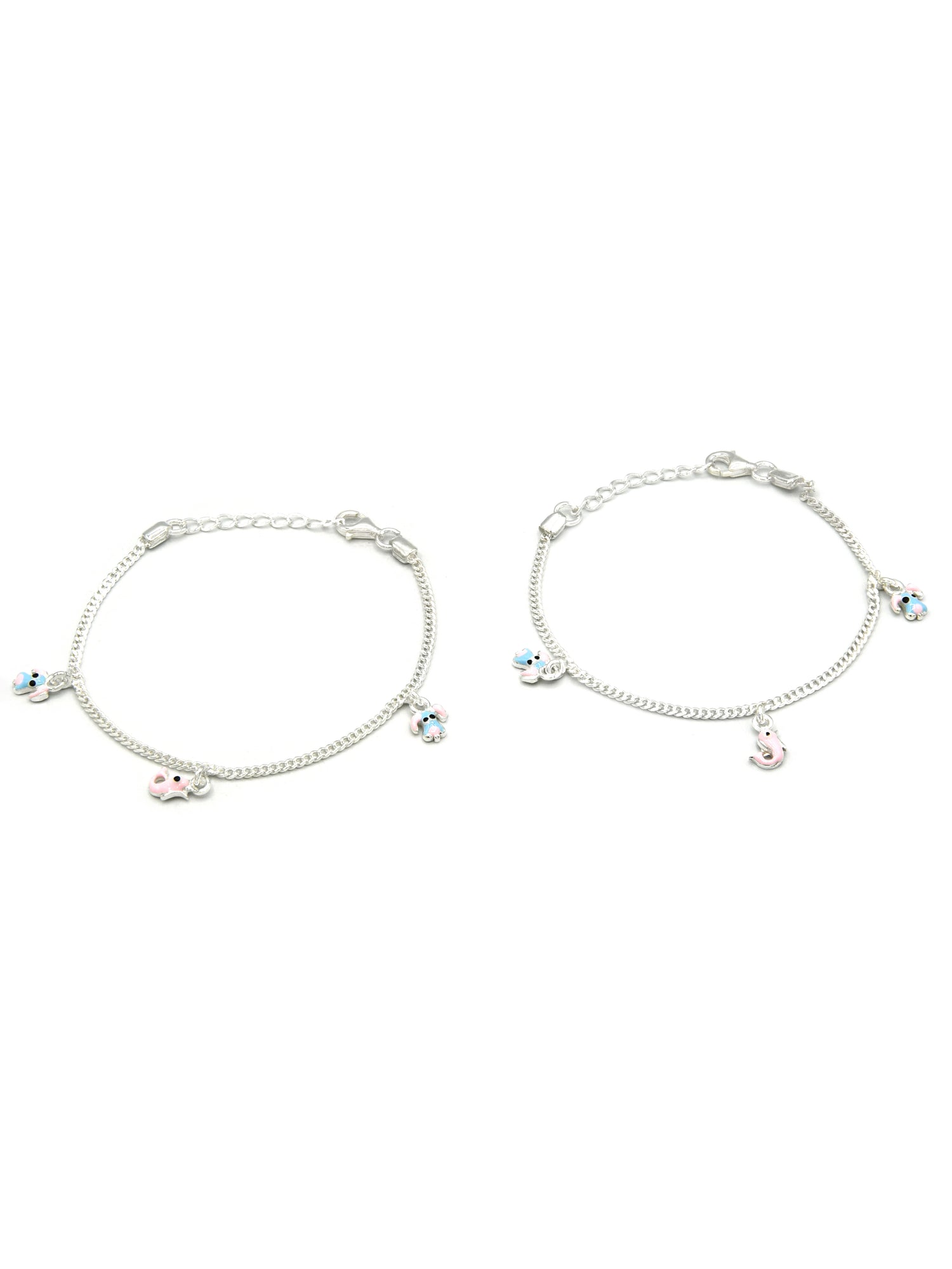 Sterling Silver 2 PC Bracelet - Roop Darshan