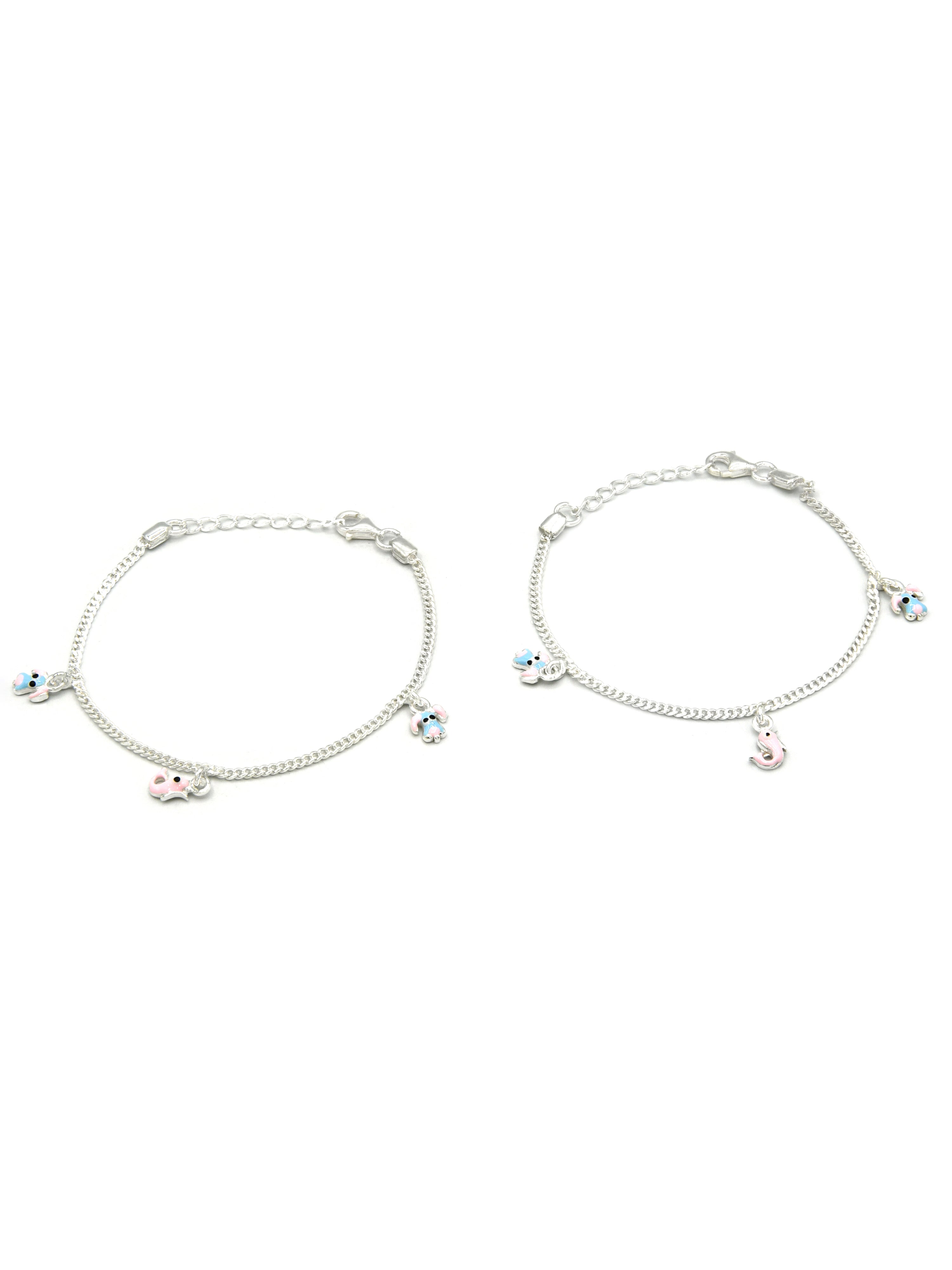 Sterling Silver 2 PC Bracelet - Roop Darshan