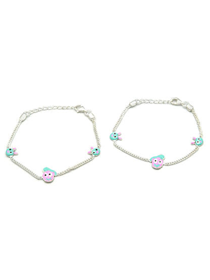 Sterling Silver 2 PC Bracelet - Roop Darshan