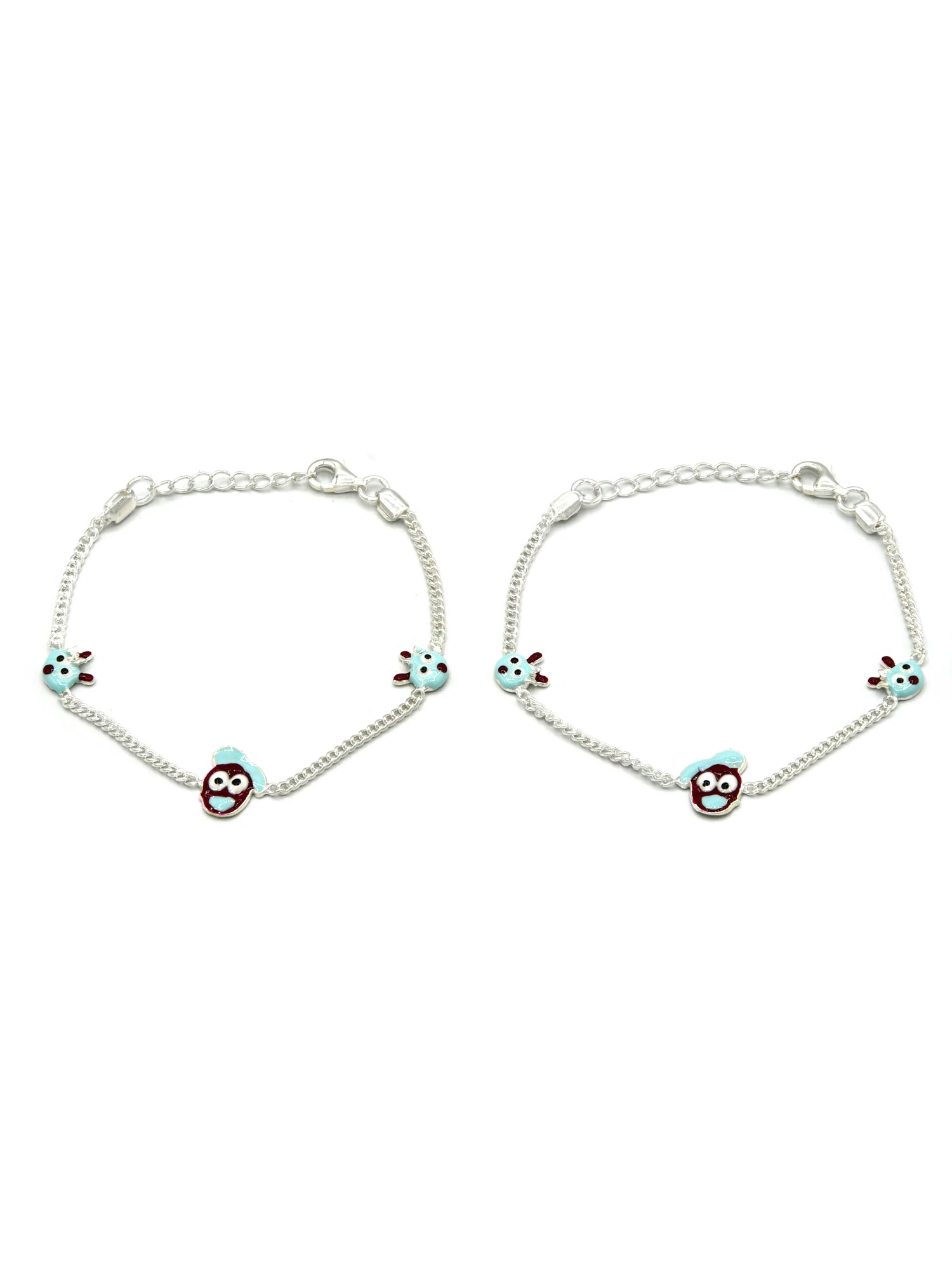 Sterling Silver 2 PC Bracelet - Roop Darshan