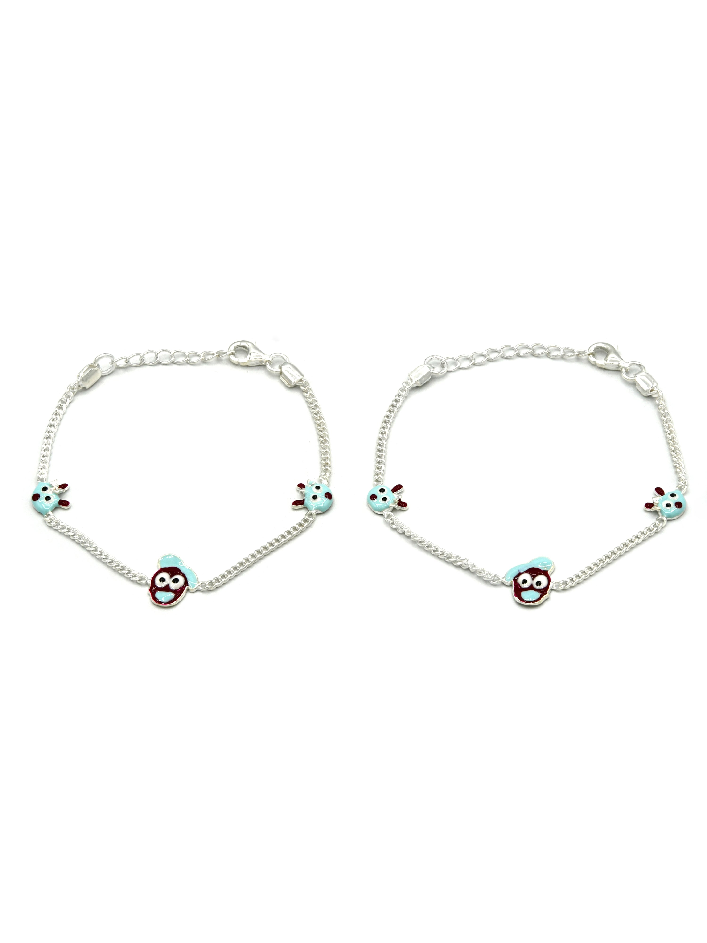 Sterling Silver 2 PC Bracelet - Roop Darshan