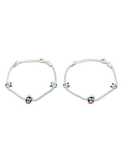Sterling Silver 2 PC Bracelet - Roop Darshan