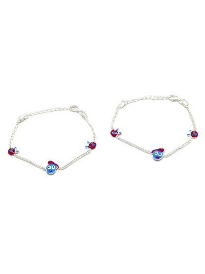 Sterling Silver 2 PC Bracelet - Roop Darshan