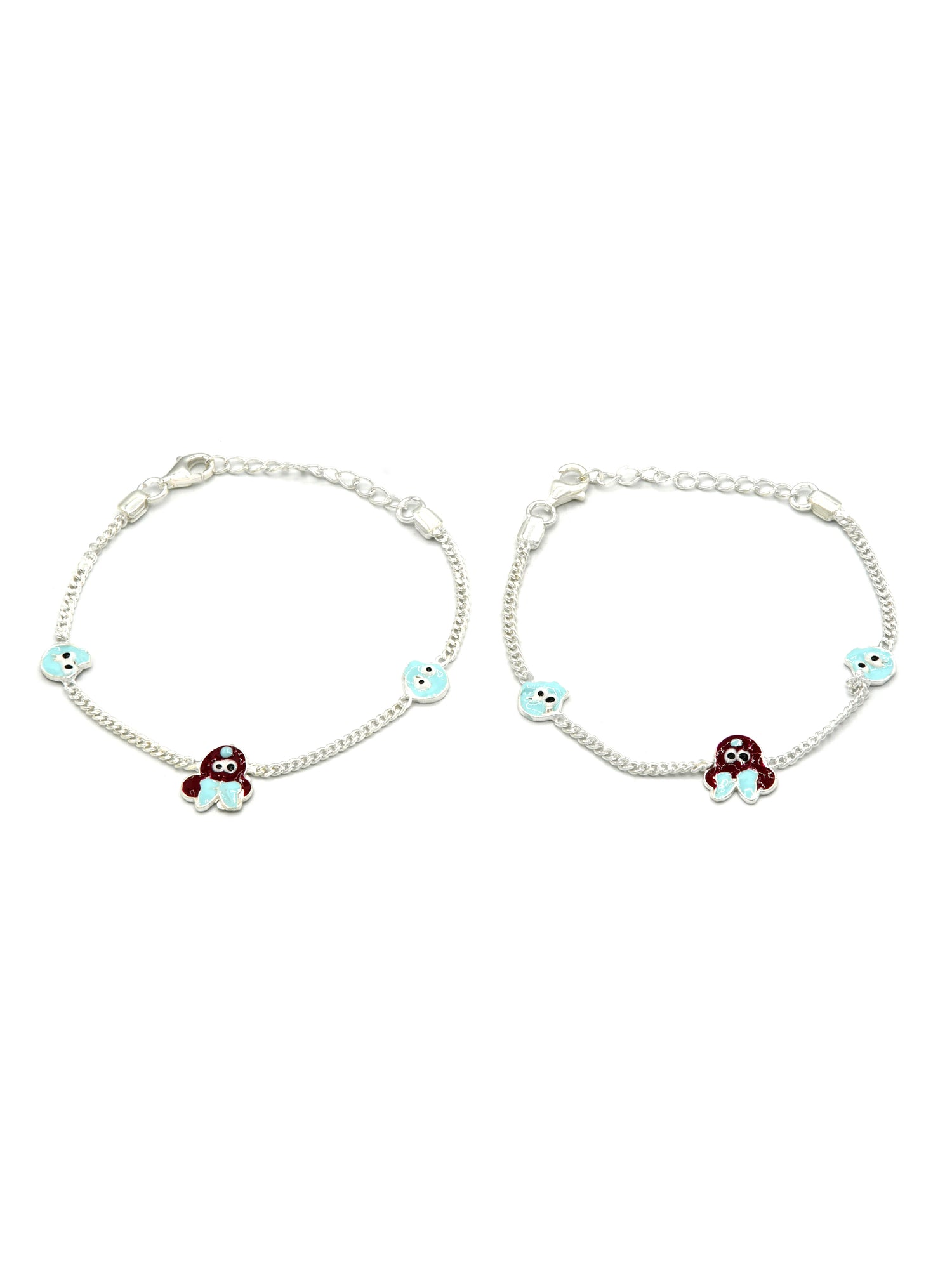 Sterling Silver 2 PC Bracelet - Roop Darshan