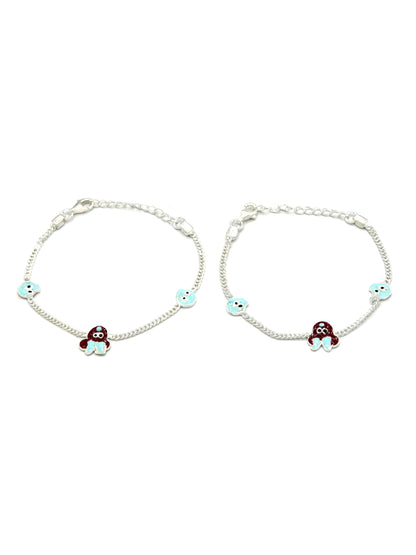 Sterling Silver 2 PC Bracelet - Roop Darshan