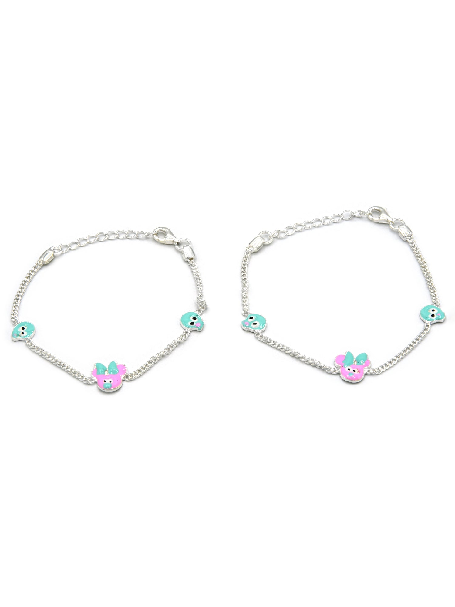 Sterling Silver 2 PC Bracelet - Roop Darshan