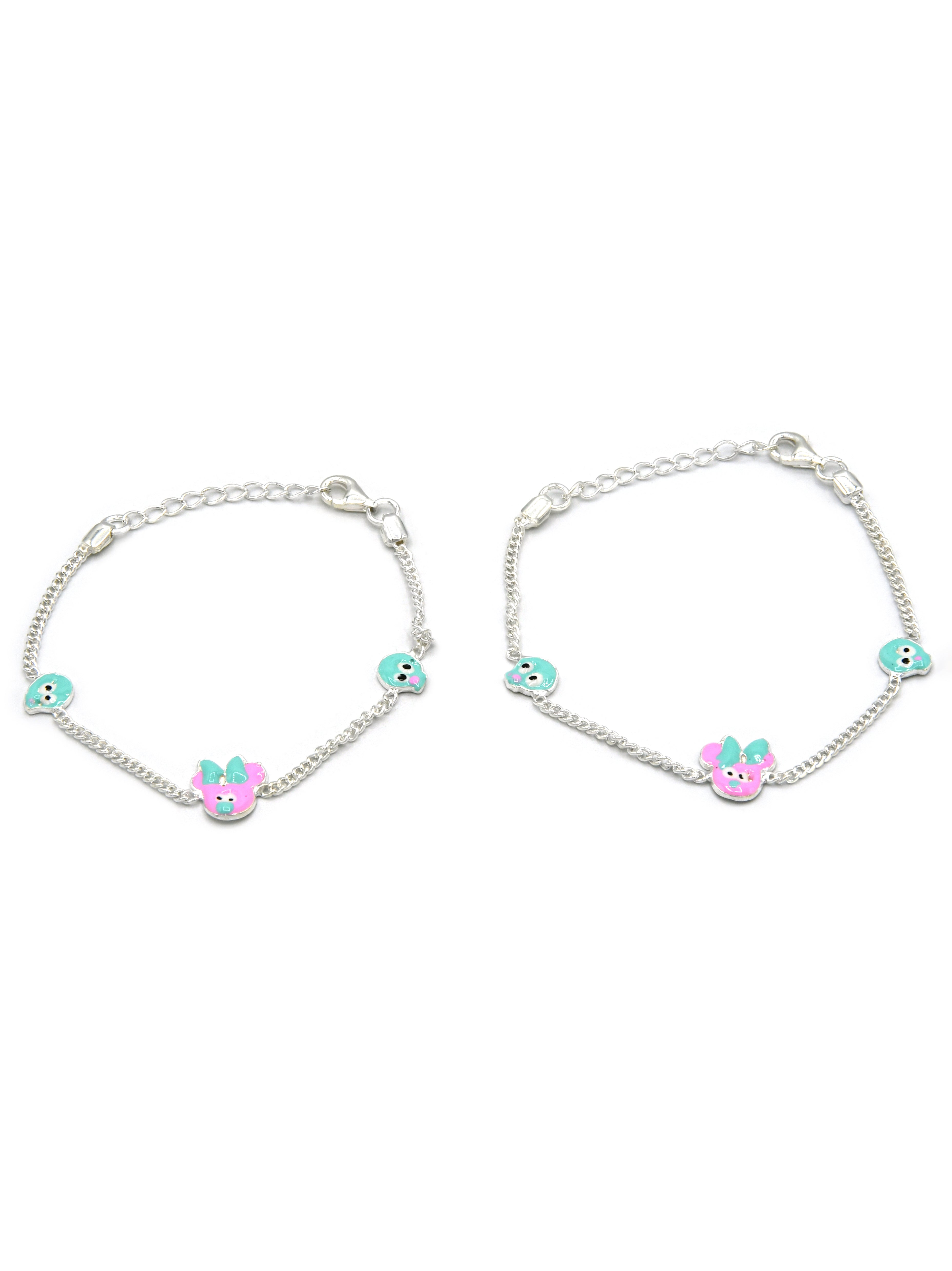 Sterling Silver 2 PC Bracelet - Roop Darshan