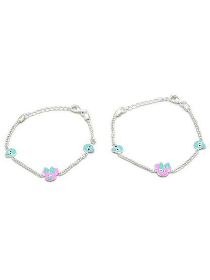 Sterling Silver 2 PC Bracelet - Roop Darshan