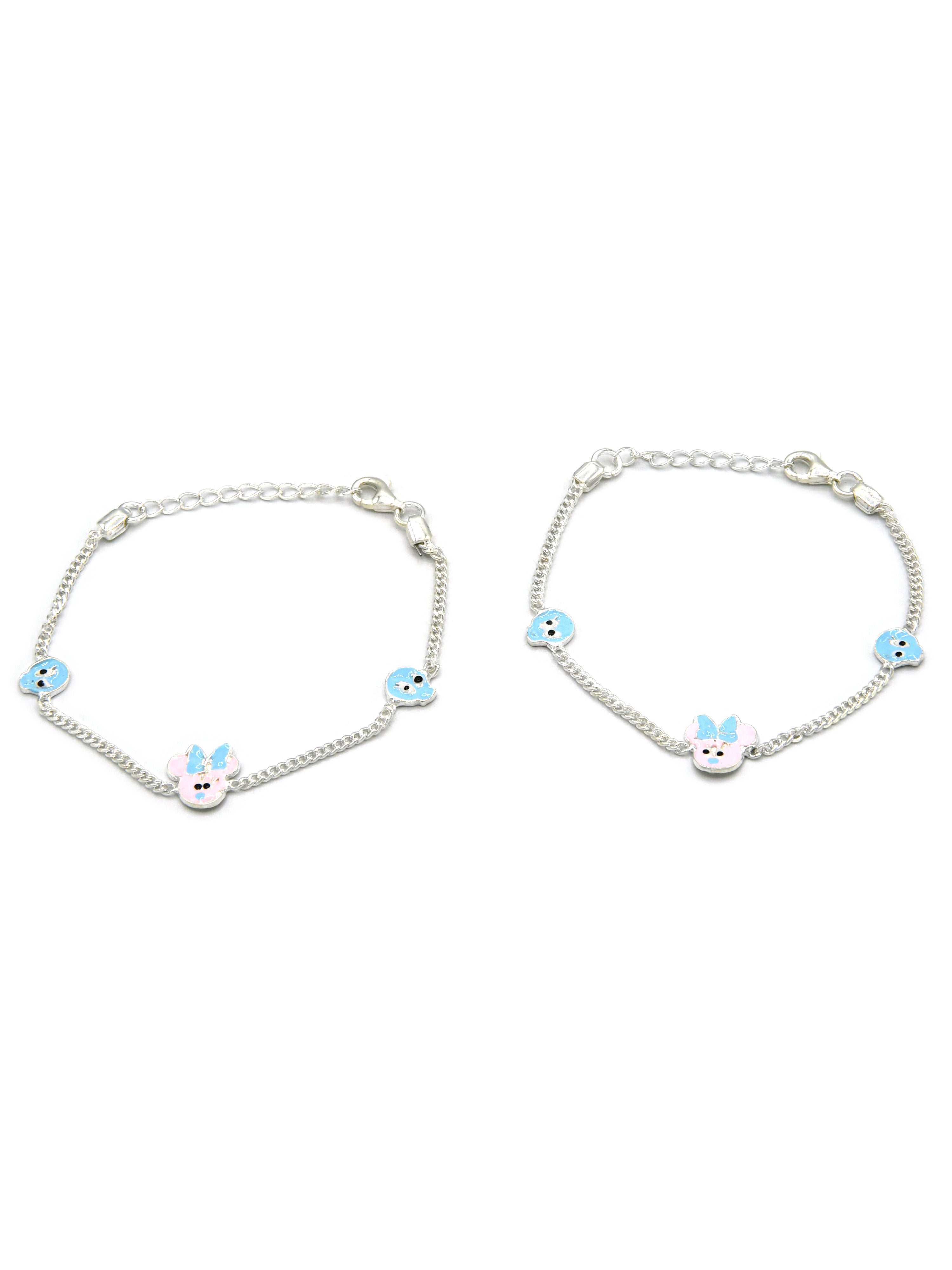 Sterling Silver 2 PC Bracelet - Roop Darshan