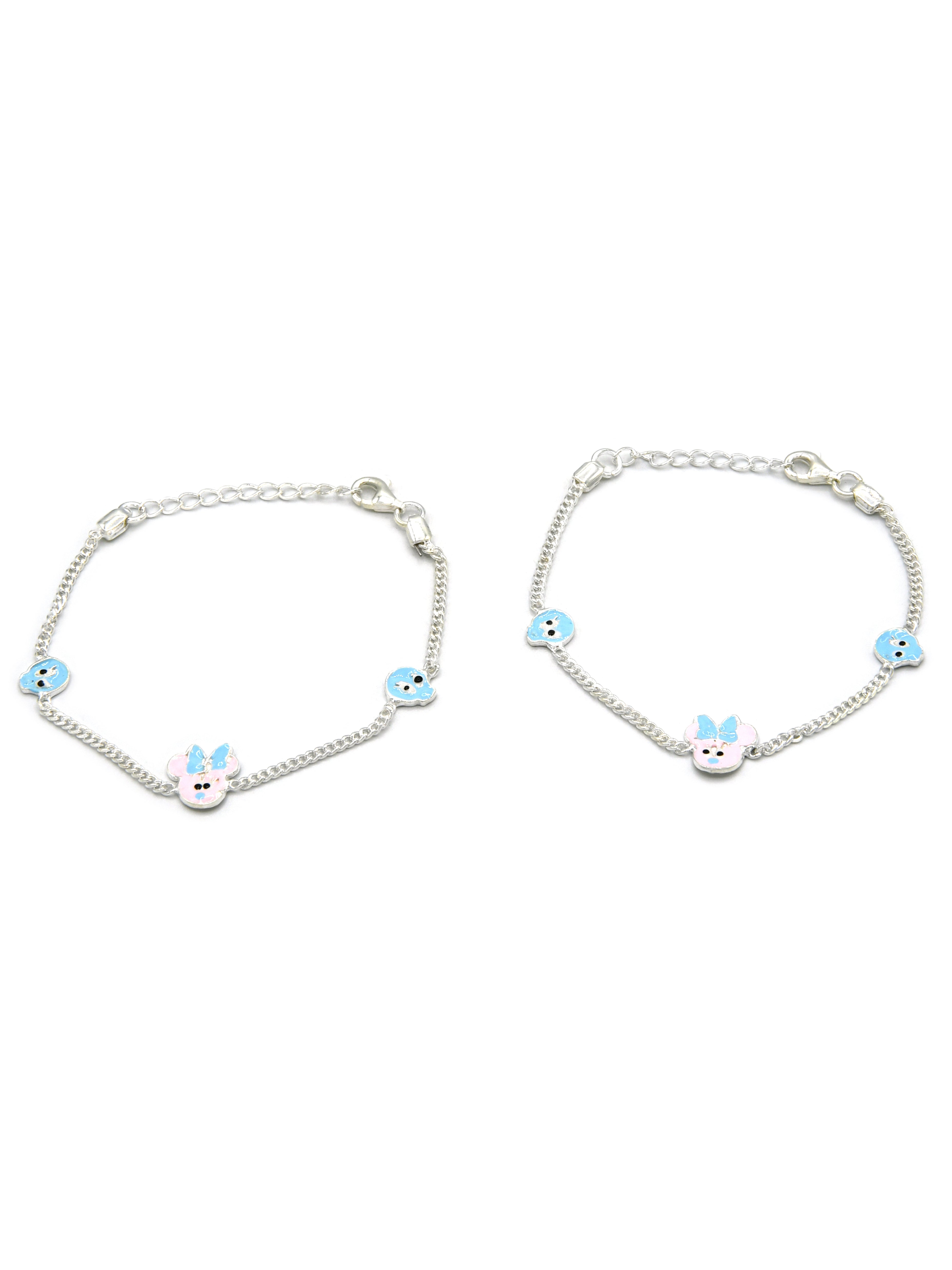 Sterling Silver 2 PC Bracelet - Roop Darshan