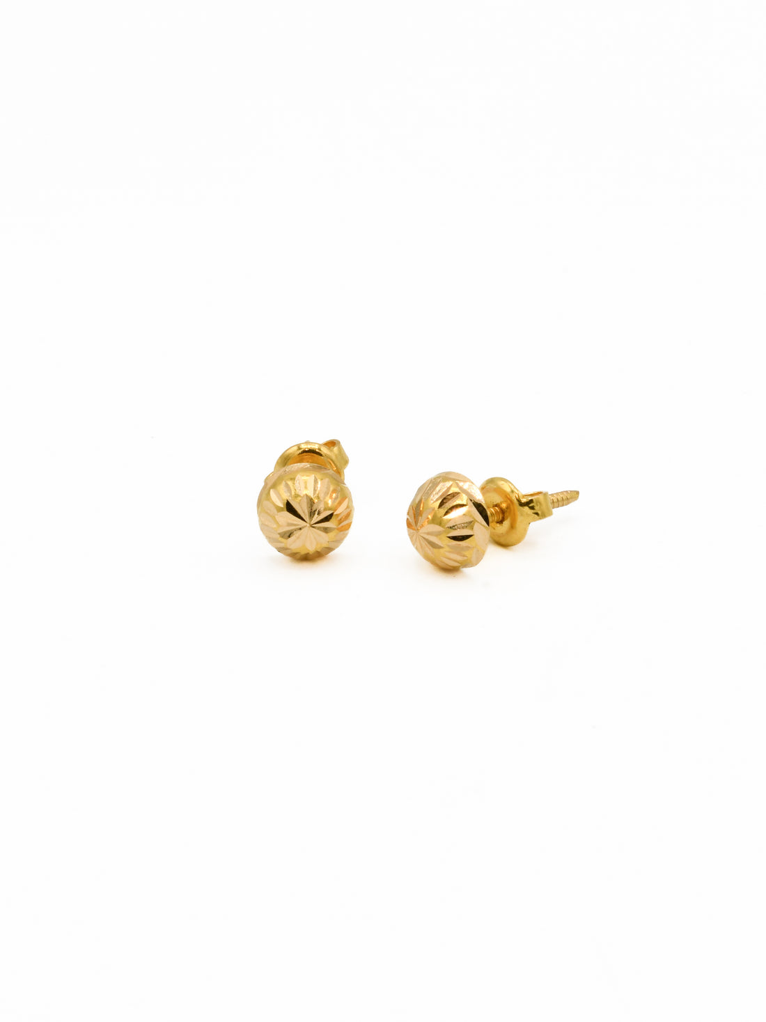 22ct Gold Ball Stud Earrings
