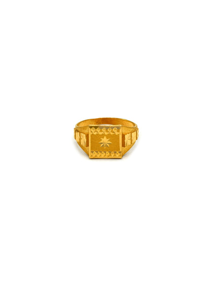 22ct Gold Mens Ring - Roop Darshan
