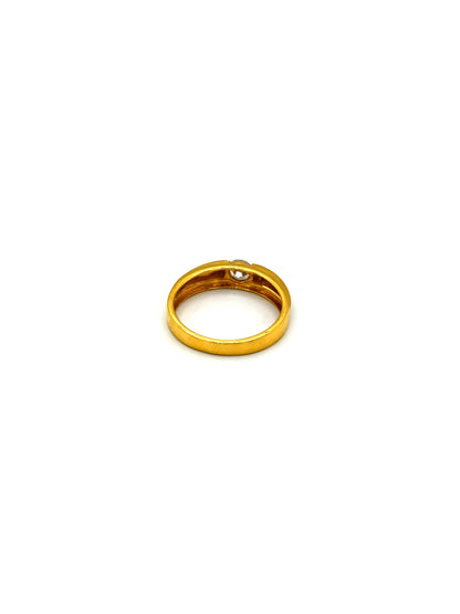 22Ct Gold CZ Ladies Ring