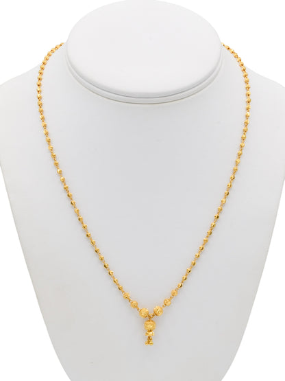 22ct Gold Ball Fancy Chain