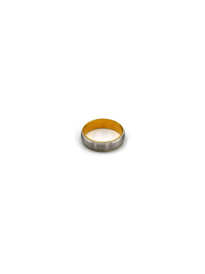 22CT Gold Rodium Band