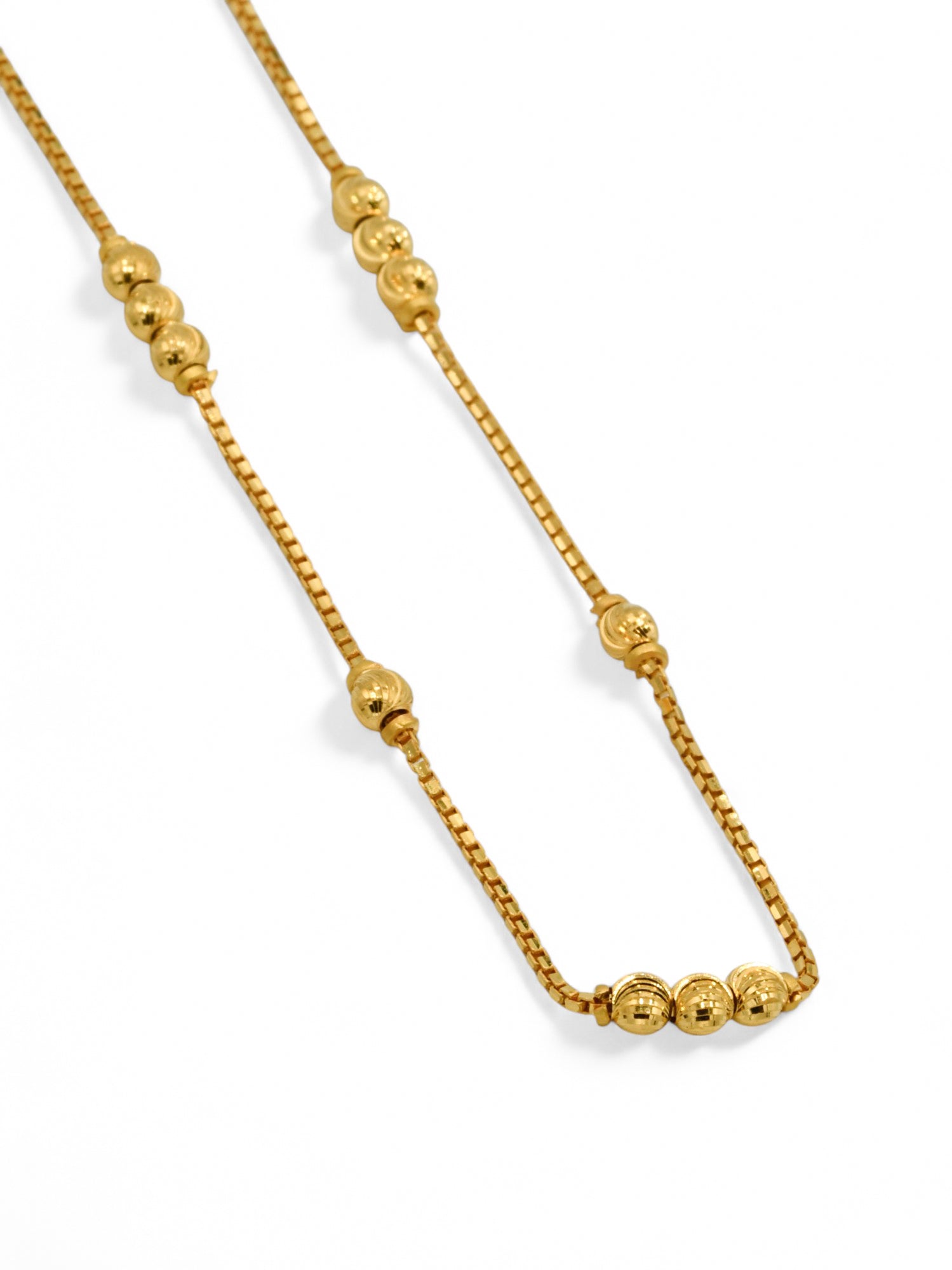 22ct Gold Ball Fancy Chain