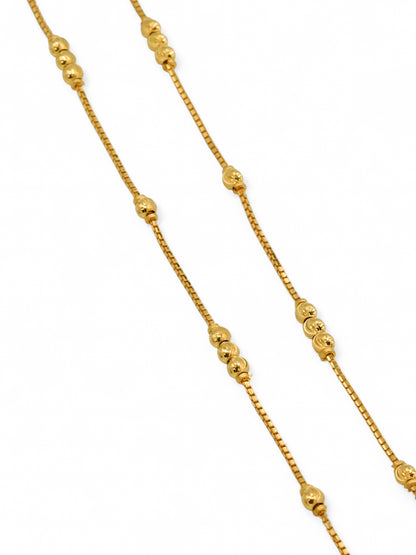 22ct Gold Ball Fancy Chain