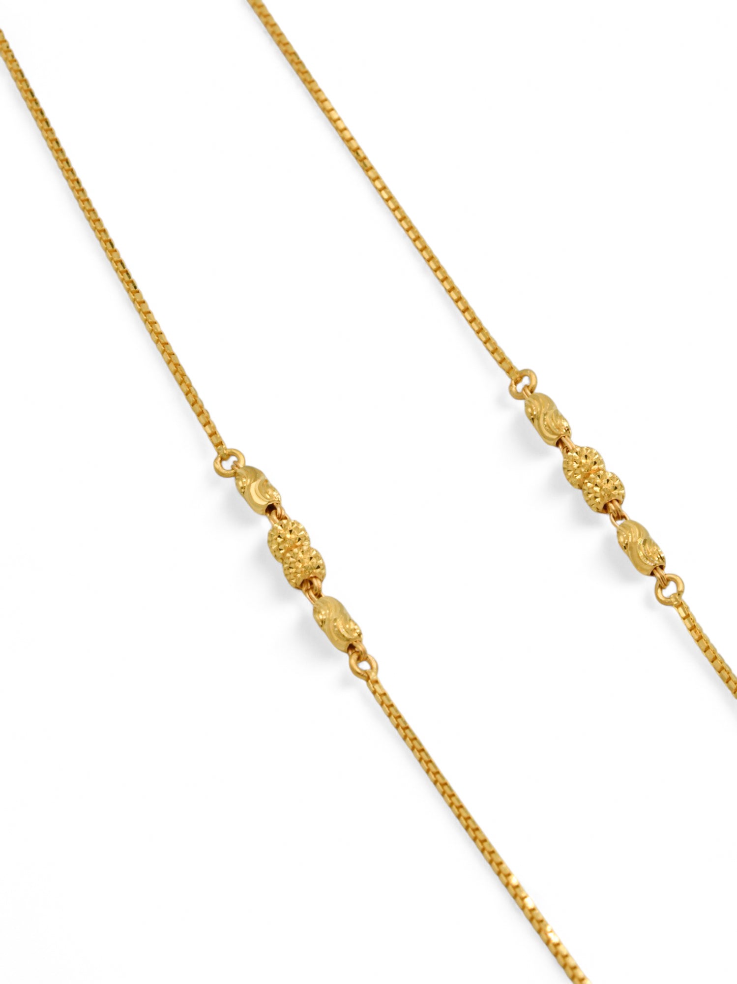 22ct Gold Ball Fancy Chain