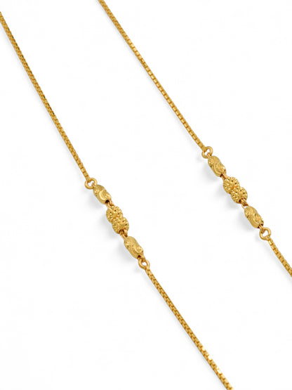 22ct Gold Ball Fancy Chain