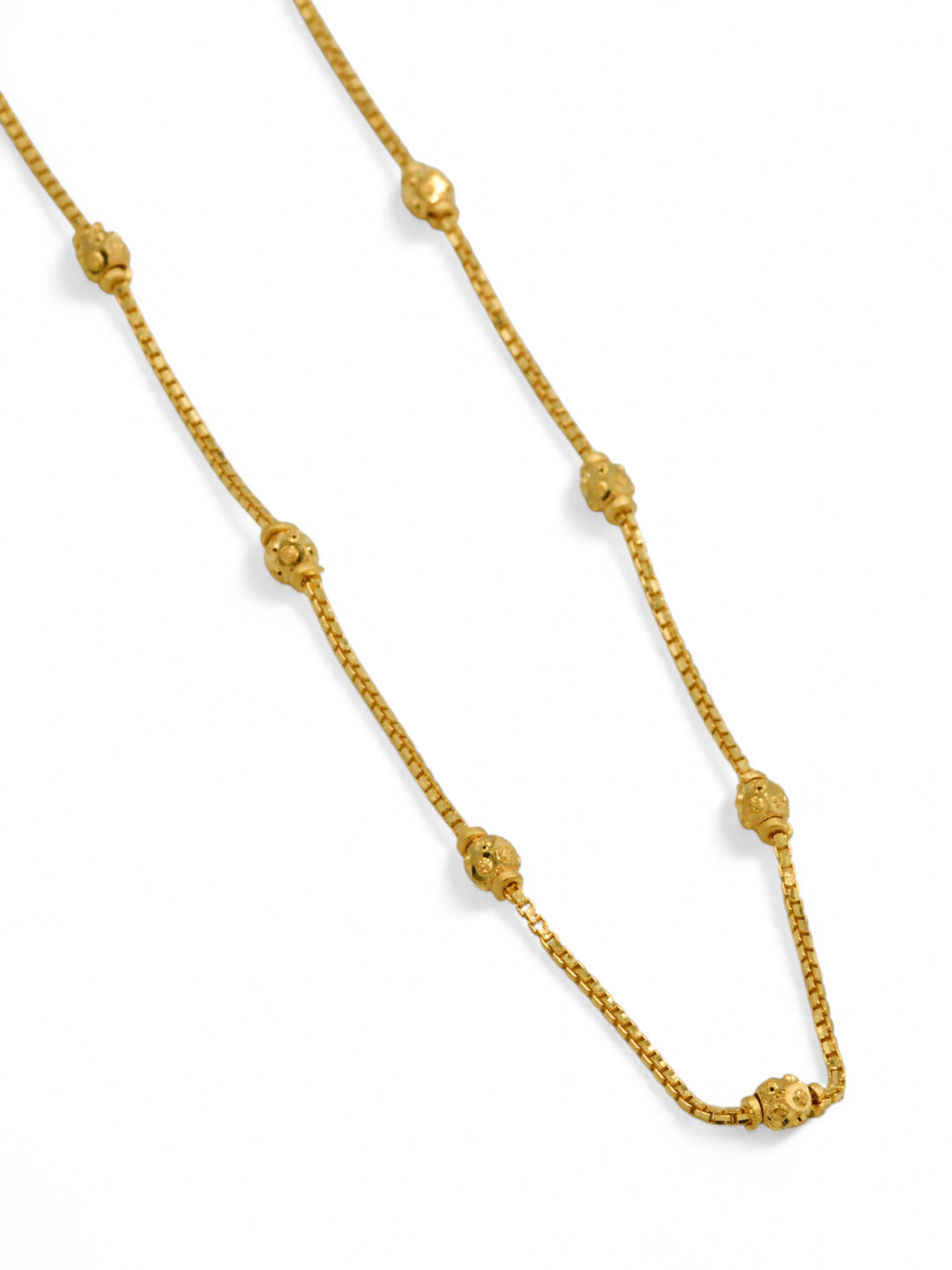 22ct Gold Ball Fancy Chain