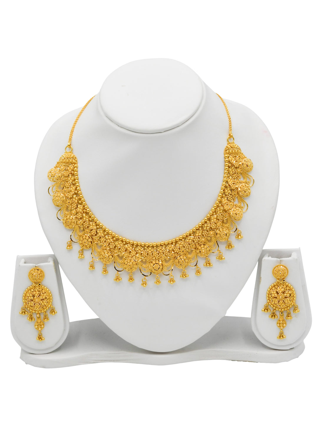 22Ct Gold Necklace Set - Roop Darshan