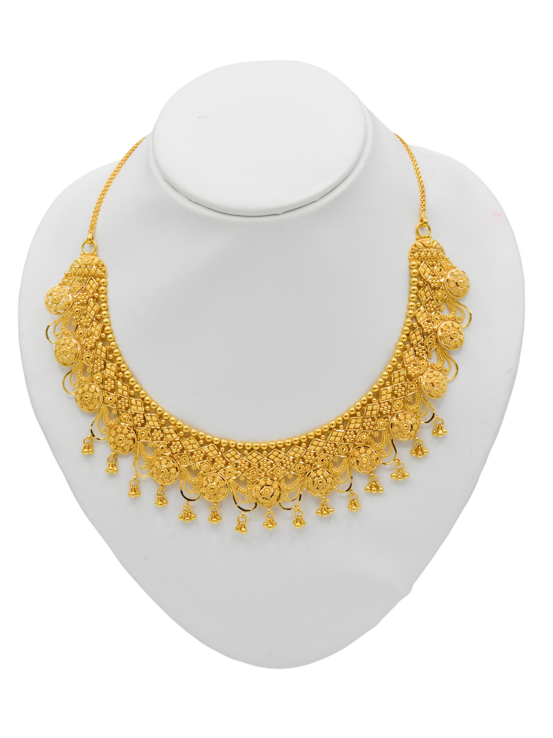 22Ct Gold Necklace Set - Roop Darshan