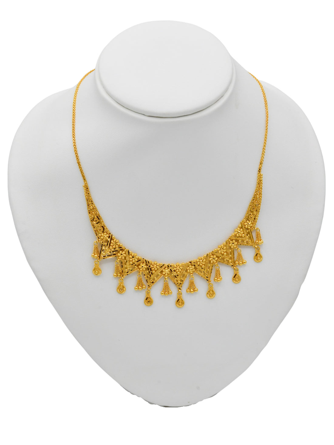 22Ct Gold Necklace Set - Roop Darshan