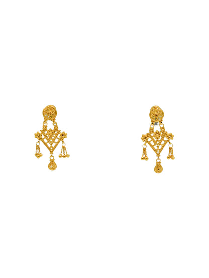22Ct Gold Necklace Set - Roop Darshan