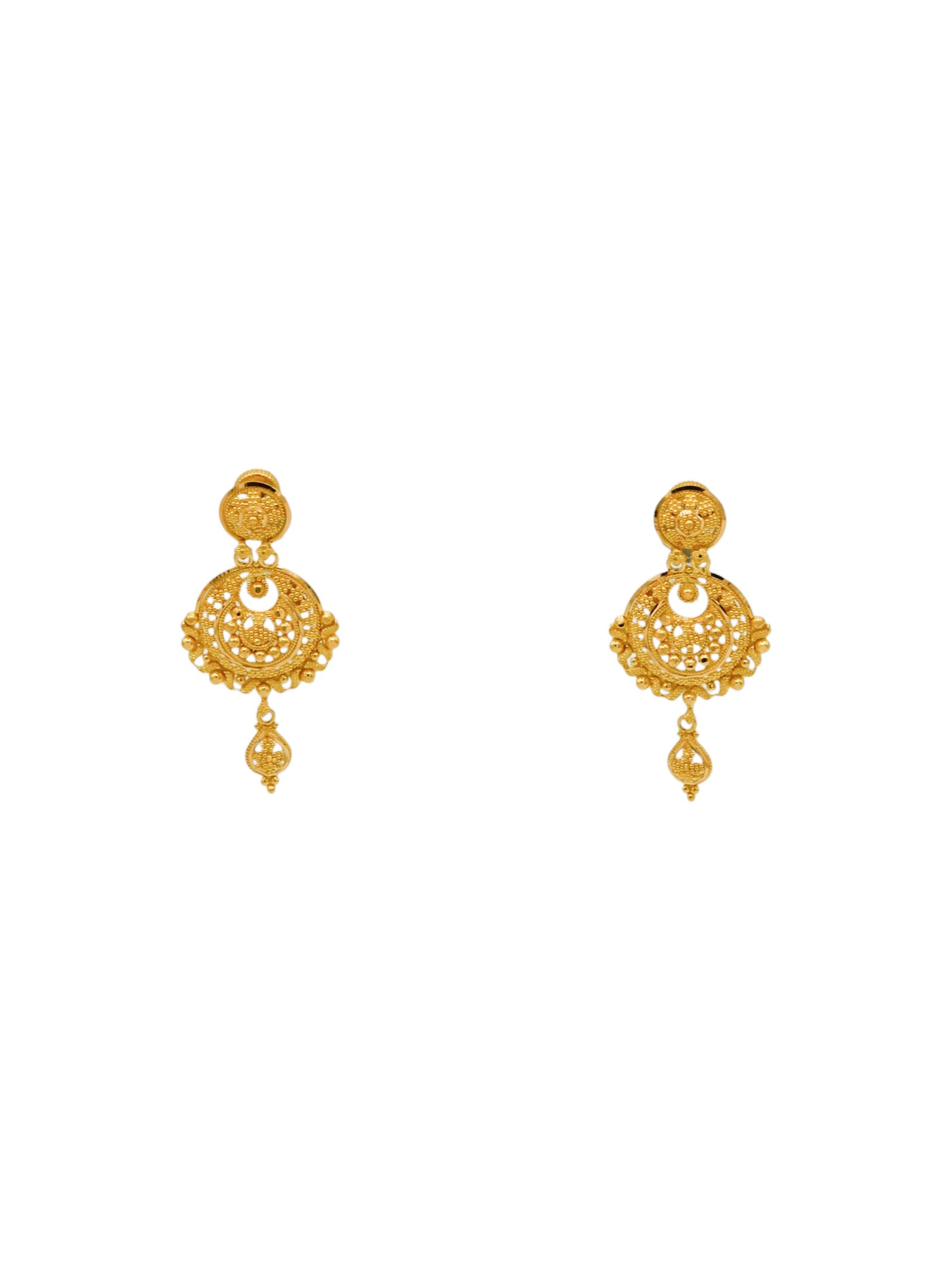 22Ct Gold Choker Necklace Set - Roop Darshan
