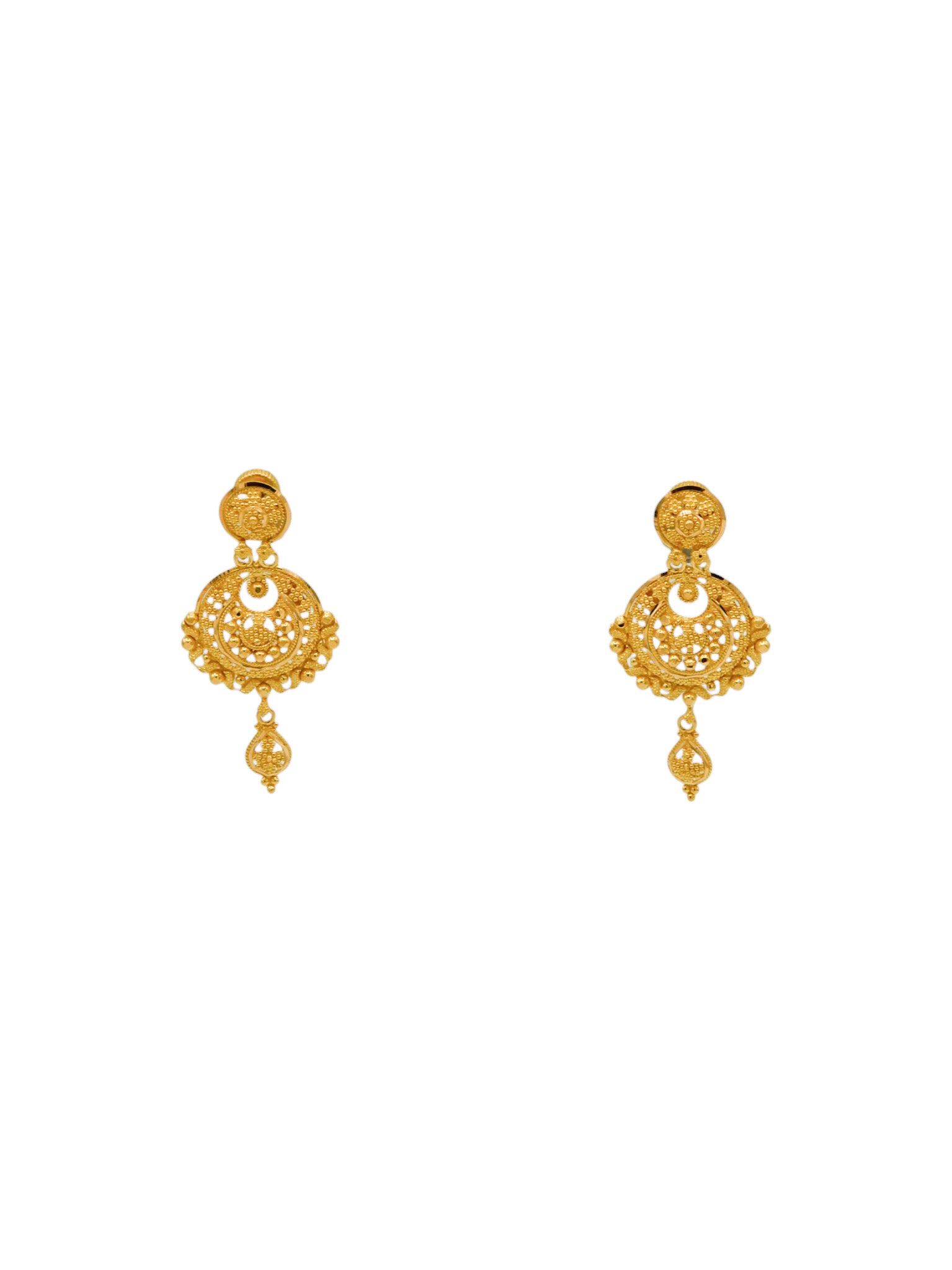 22Ct Gold Choker Necklace Set - Roop Darshan