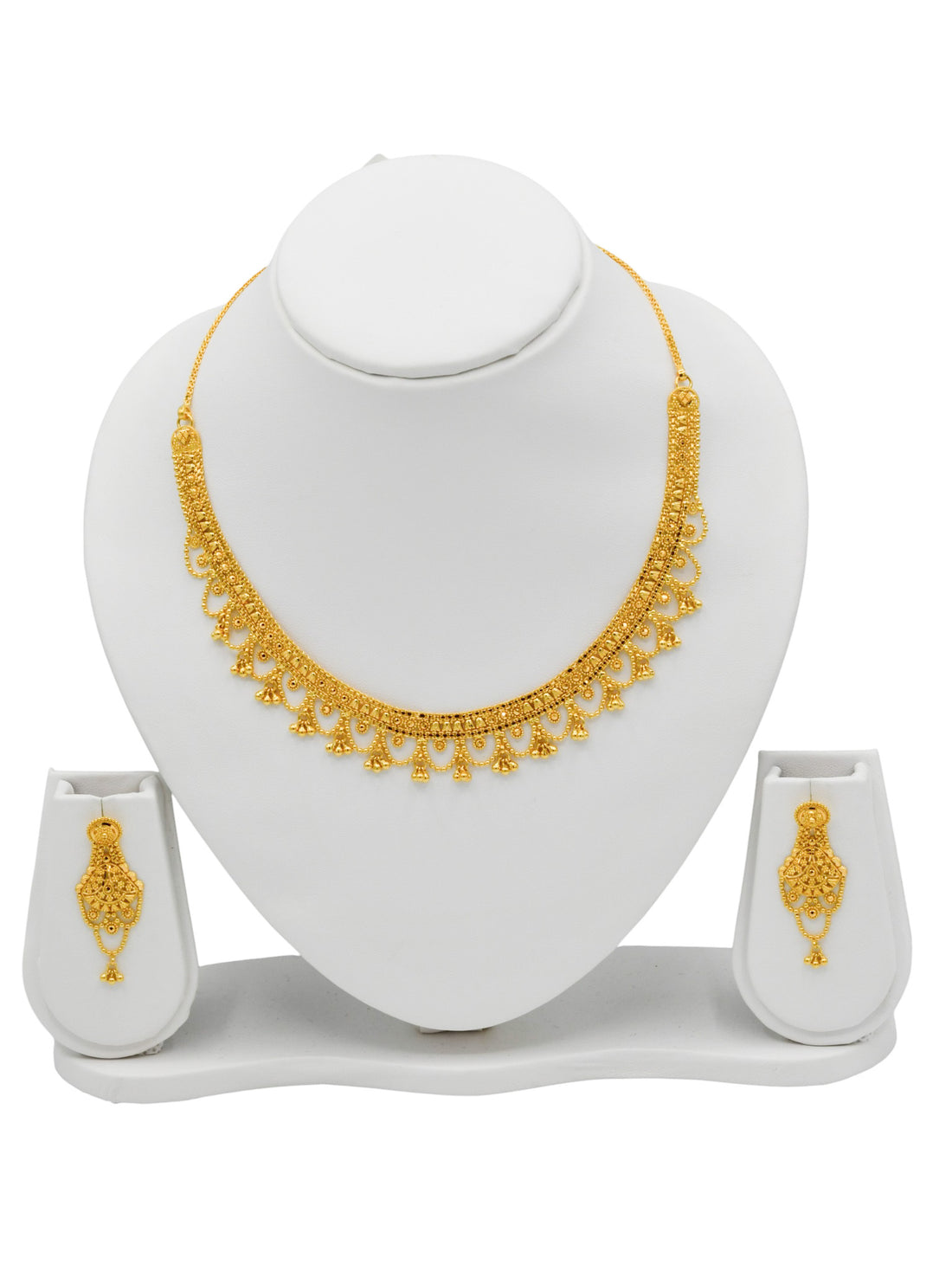 22Ct Gold Necklace Set - Roop Darshan