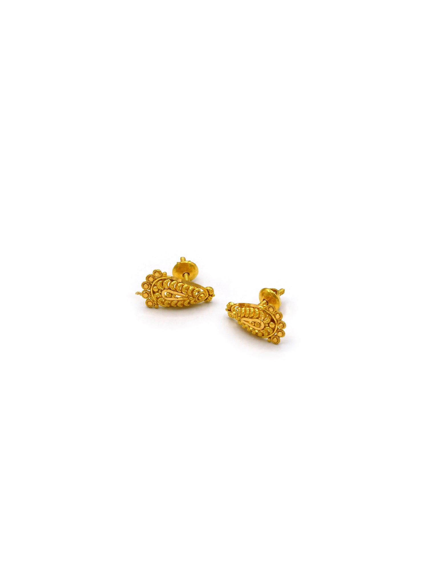 22Ct Gold Stud Earring - Roop Darshan