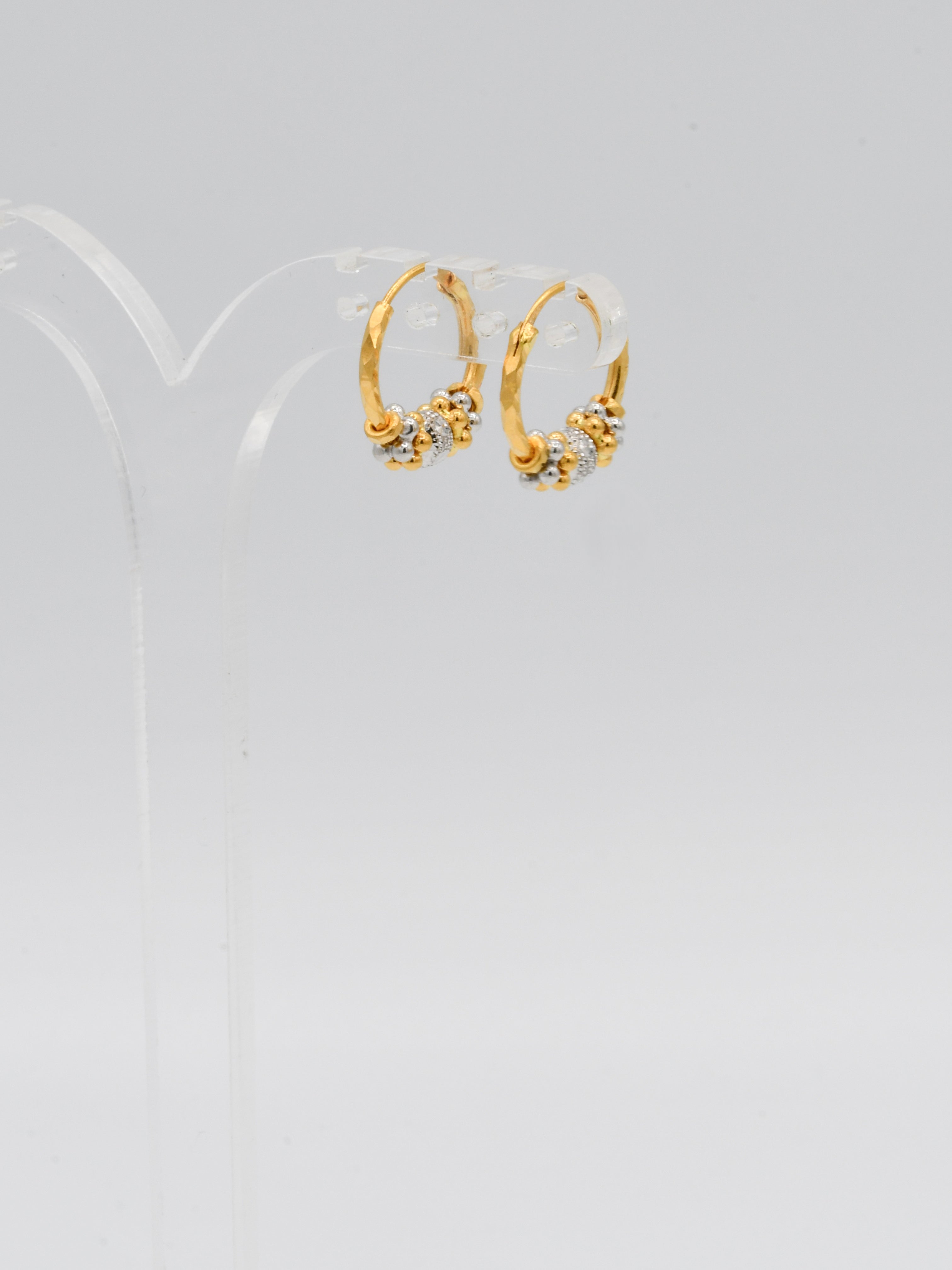 22ct Gold Two Tone Ball Bali