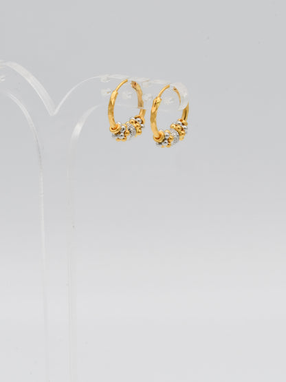 22ct Gold Two Tone Ball Bali
