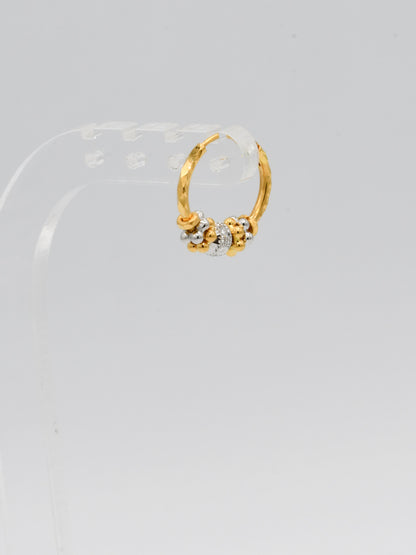 22ct Gold Two Tone Ball Bali