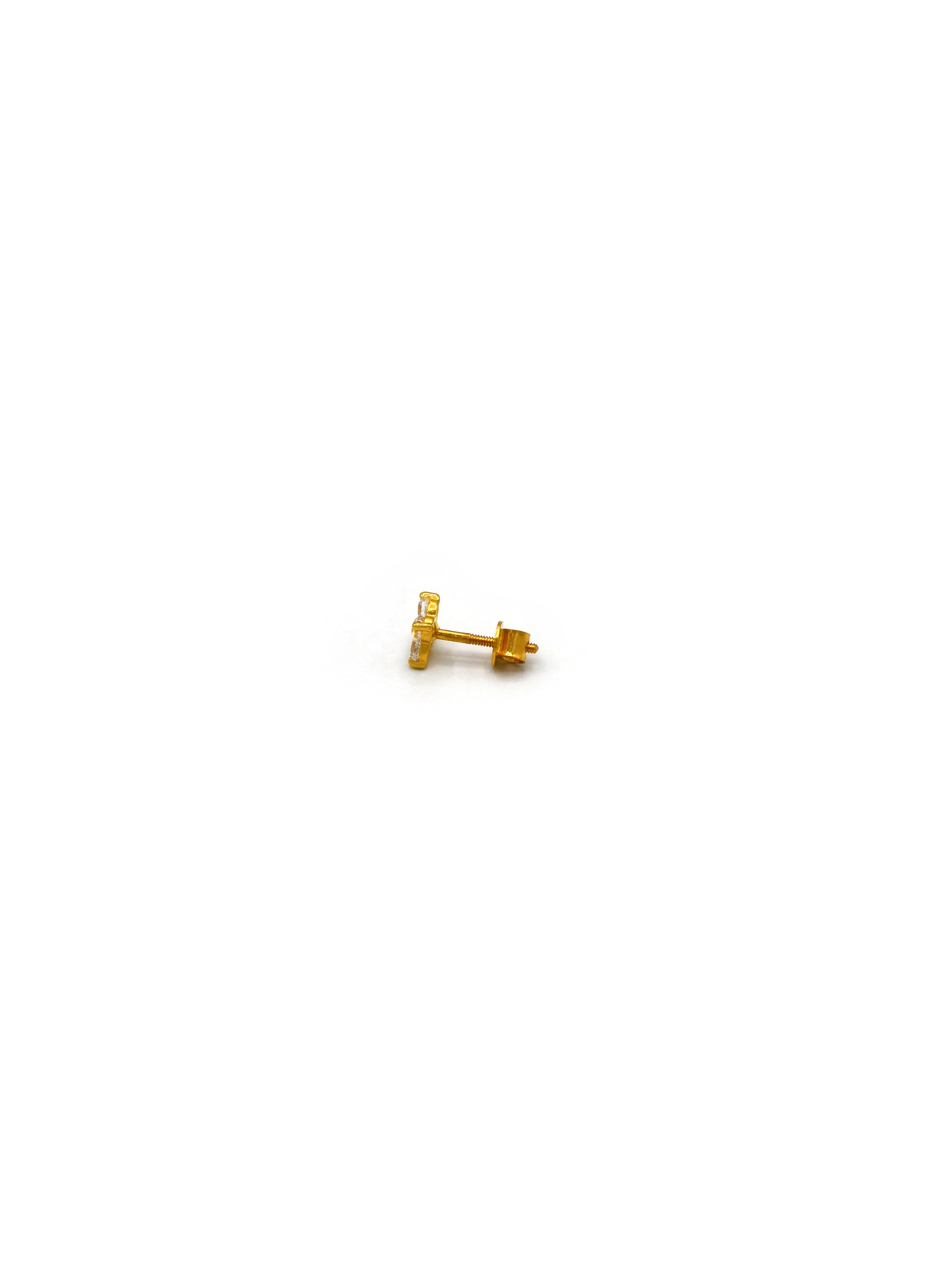 22Ct Gold Stud Earring - Roop Darshan