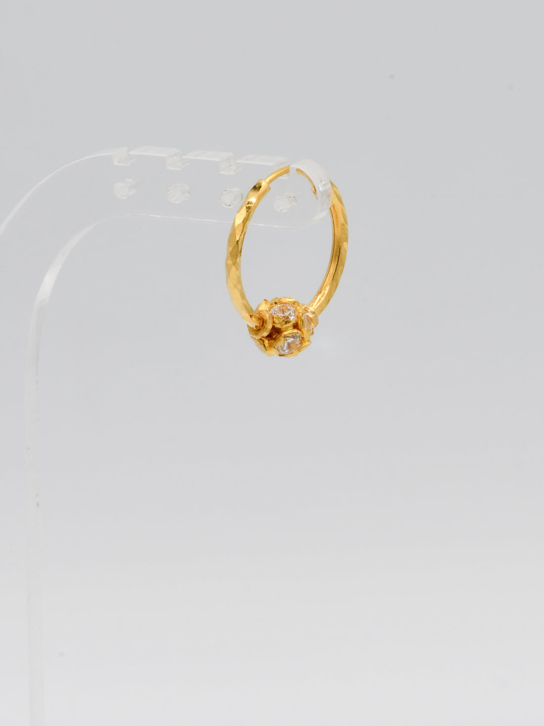 22ct Gold CZ Ball Bali - Roop Darshan