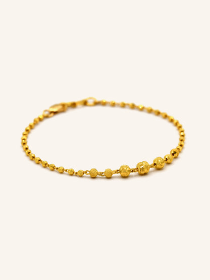 22ct Gold Ball Bracelet