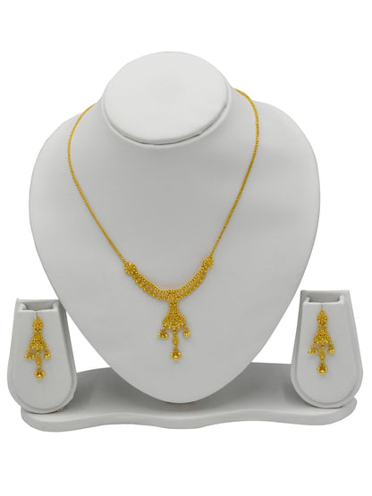 22ct Gold Necklace Set - Roop Darshan