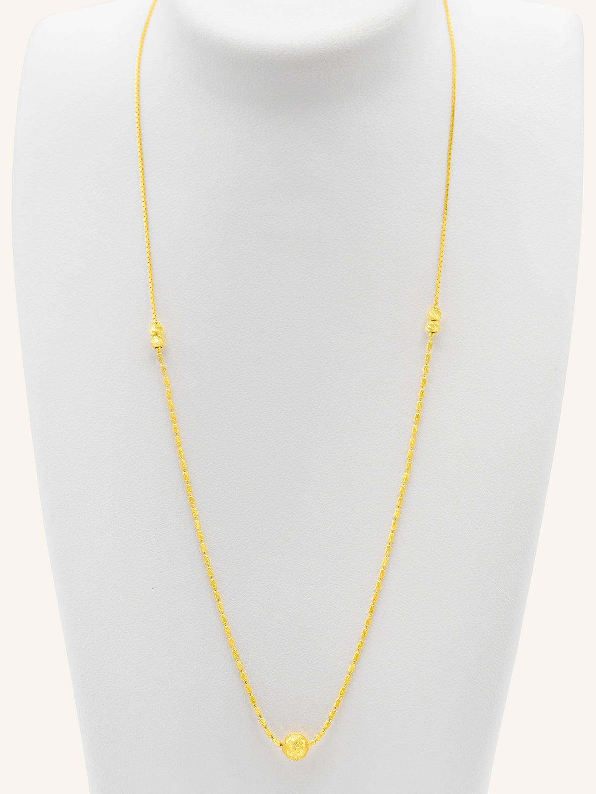 22ct Gold Ball Fancy Chain