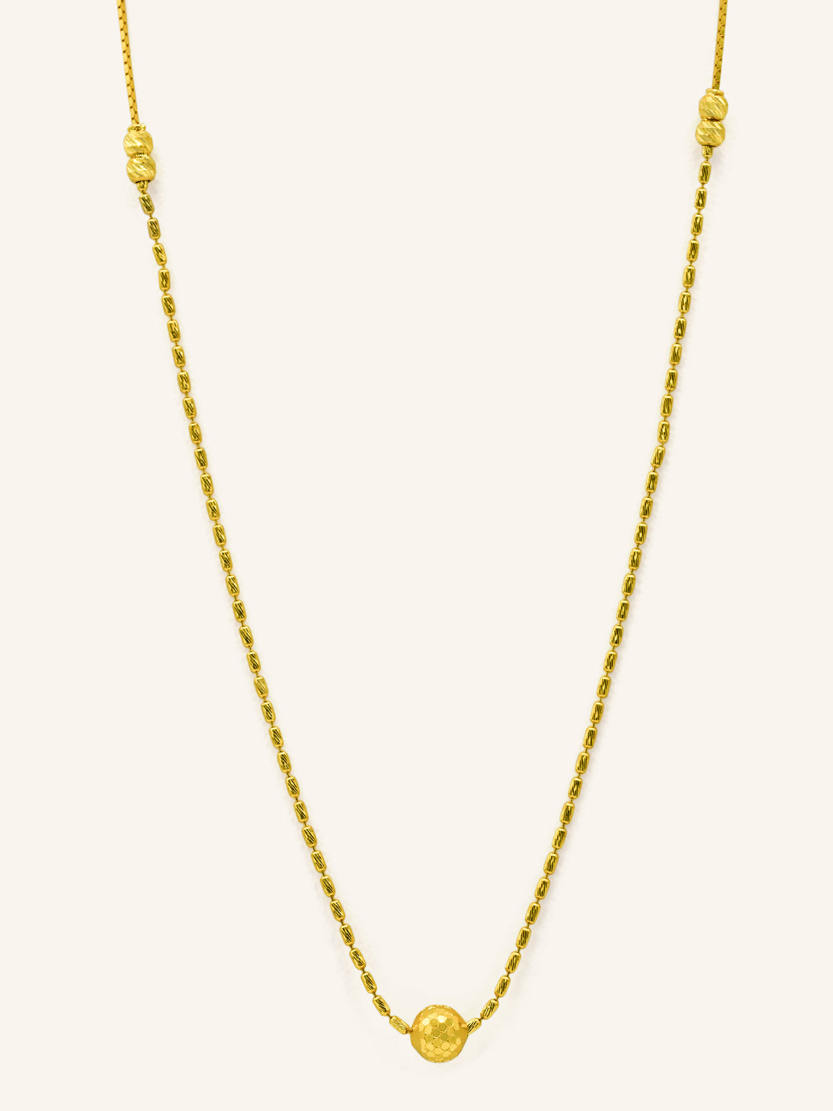 22ct Gold Ball Fancy Chain